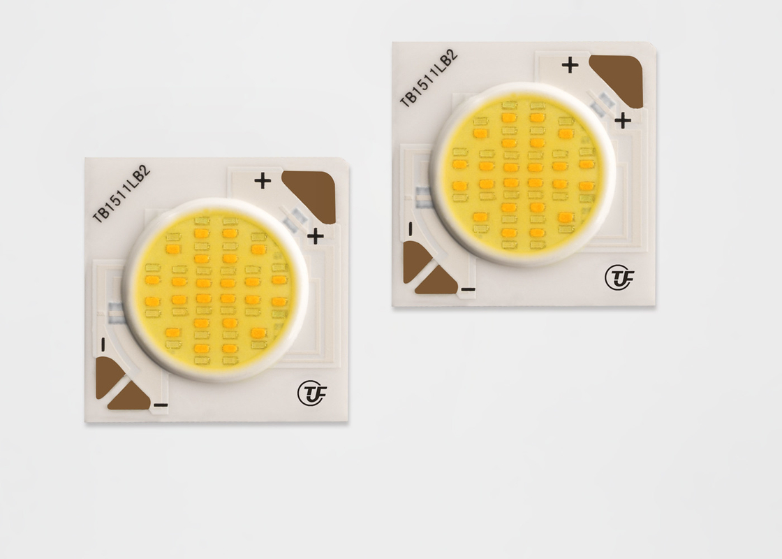 Intelligent 2700-5000k 12w Dimming Cob Led Ceramic Base Material 37.2V